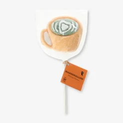 Marshmallow on a stick - Matcha latte