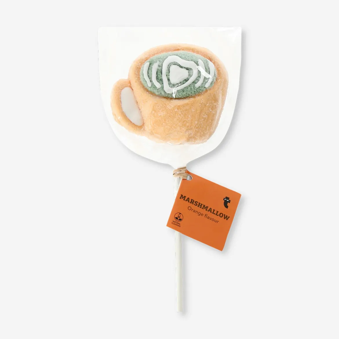 Marshmallow on a stick - Matcha latte