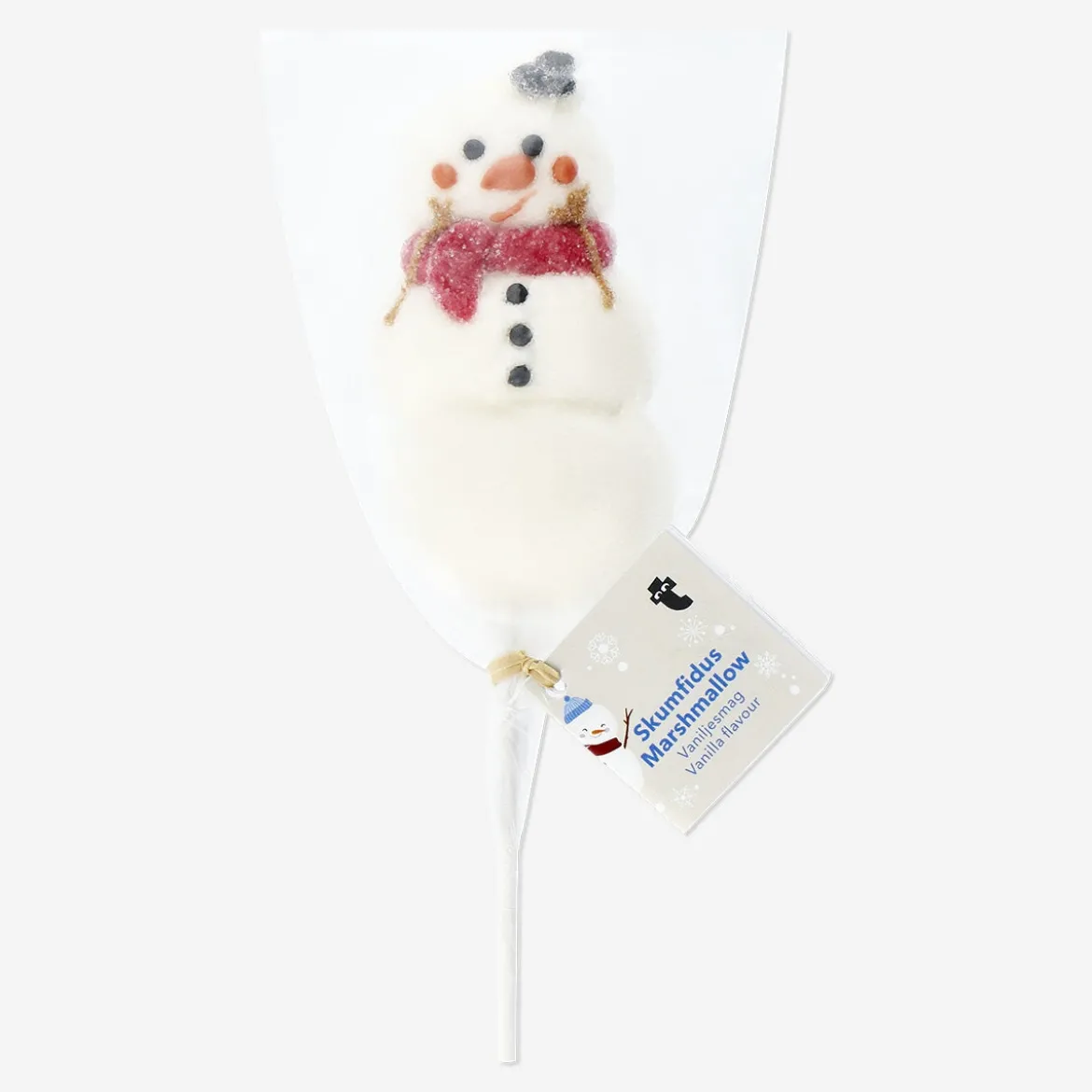 Marshmallow snowman on a stick - Vanilla flavour