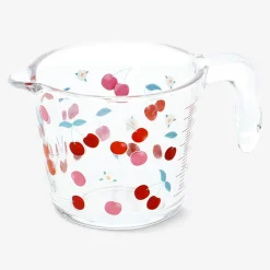 Measuring cup with cherry print