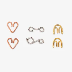 Metal IQ puzzles - 6 pcs