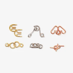 Metal IQ puzzles - 6 pcs