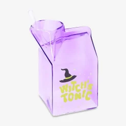 Milk carton glass with straw - 530 ml