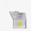 Milk carton glass with straw - 350 ml