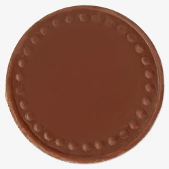 Milk chocolate coins with gingerbread people