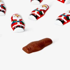 Milk chocolate santas
