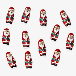 Milk chocolate santas