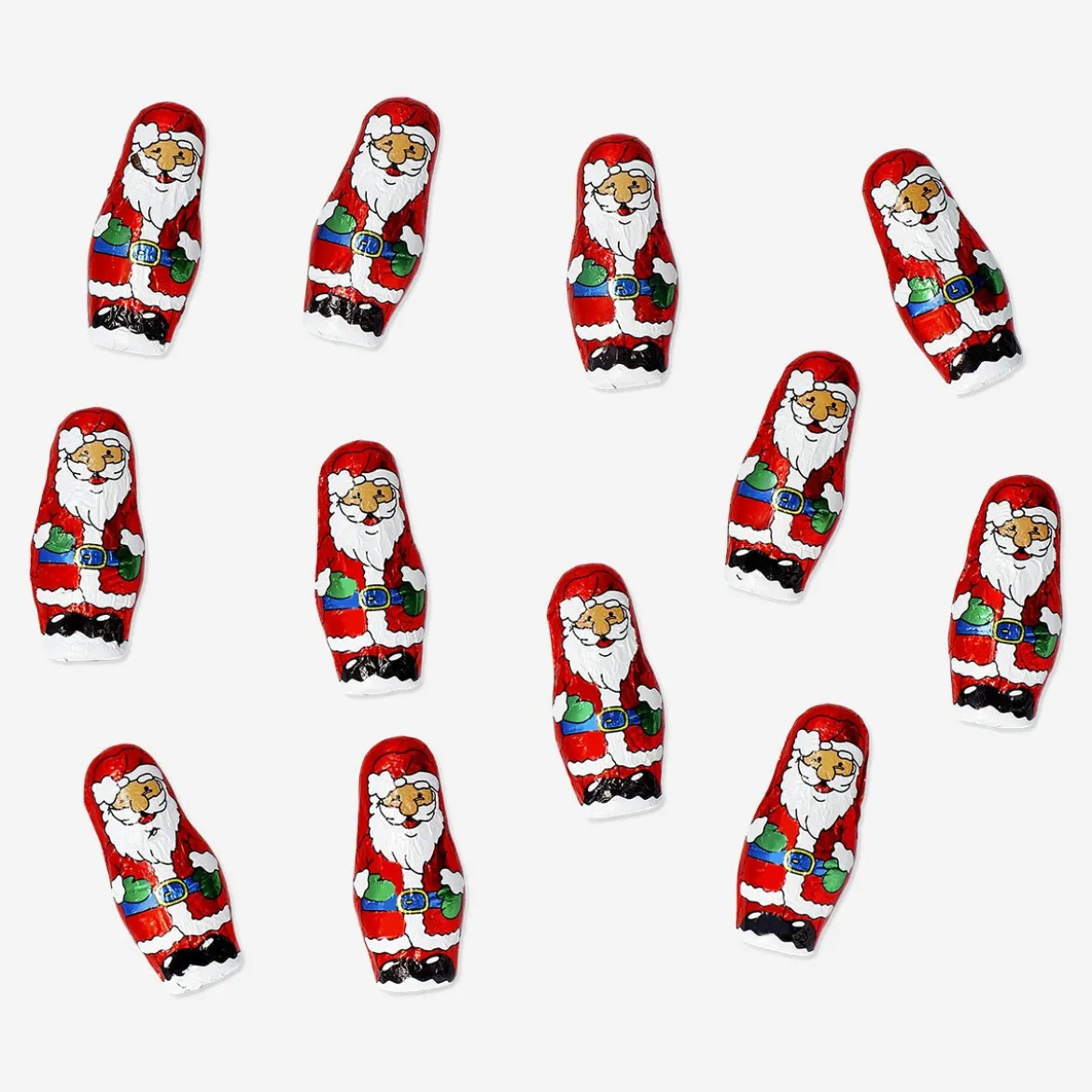 Milk chocolate santas