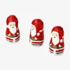 Milk cocoa confectionery Santas in gingerbread house container - 5 pcs