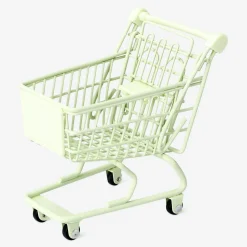 Mini green shopping cart