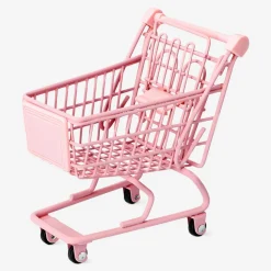 Mini pink shopping cart