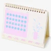Monthly floral desk calendar with stickers 2027