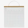 Monthly planner for hanging