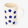 Mug with blue flowers - 570 ml