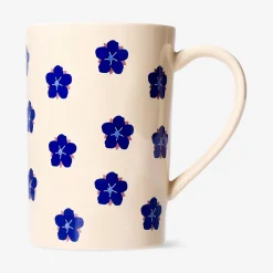 Mug with blue flowers - 570 ml