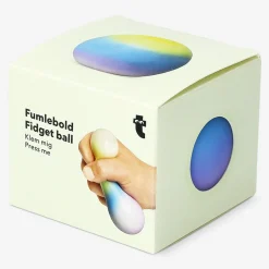 Multi-coloured fidget ball