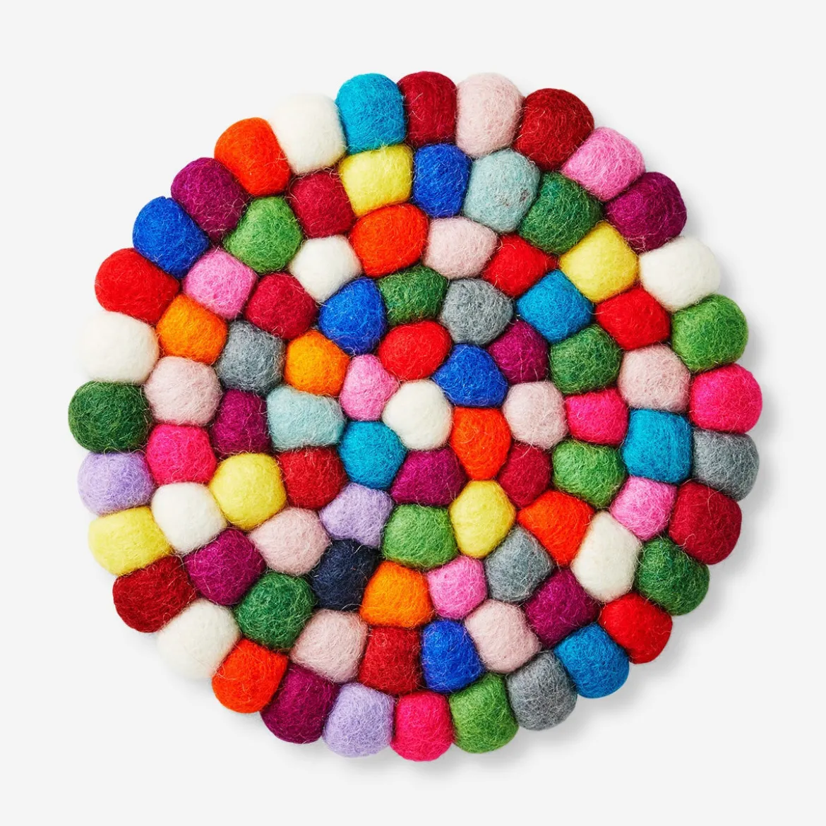 Multi-Colour Felt Coaster - 19 cm