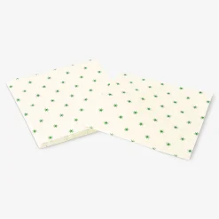 Napkins with green stars - 16 pcs