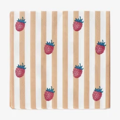 Napkins with red berries - 16 pcs