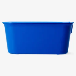 Navy storage box with lid - 13x19 cm