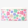 Oval cake tin with floral print - 23x13 cm