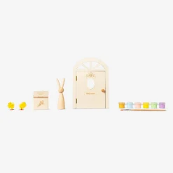 Paint-your-own Easter bunny house decoration