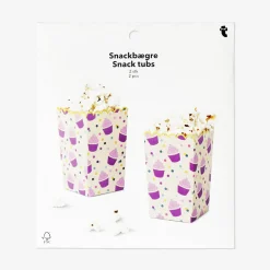 Paper snack tubs - 2 pcs