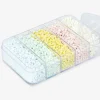 Pastel coloured glass beads mix