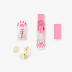 Paw eraser with pencil sharpener