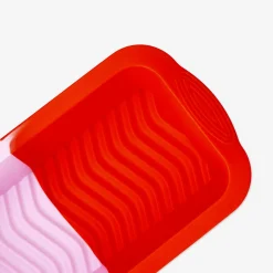 Pink and red silicone baking mould