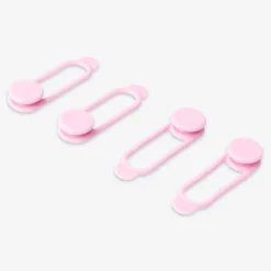 Pink cable organisers - 4 pcs