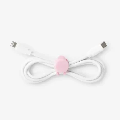 Pink cable organisers - 4 pcs