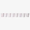 Pink confetti paper cups - 8 pcs