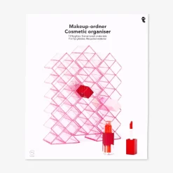 Pink cosmetic organiser for lip glosses - 25x20,5 cm