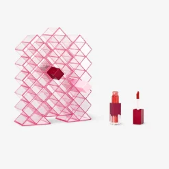 Pink cosmetic organiser for lip glosses - 25x20,5 cm