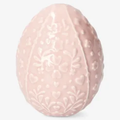 Pink decorative Easter egg - 9 cm