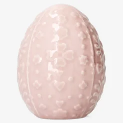 Pink decorative Easter egg - 9 cm