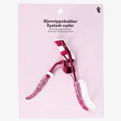Pink glitter eyelash curler