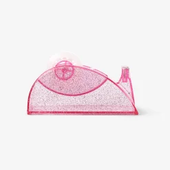 Pink glitter tape dispenser