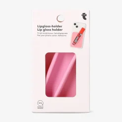 Pink lip gloss holder for phone cover