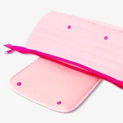 Pink organiser bag for hair styling tools