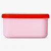 Pink snackbox with heart - 9 cm