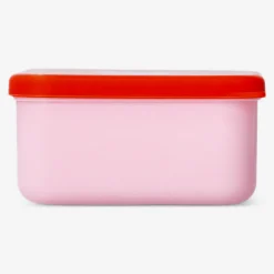 Pink snackbox with heart - 9 cm