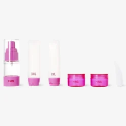 Pink travel set in box