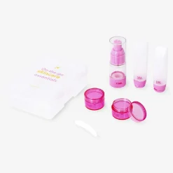Pink travel set in box
