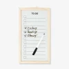 Planner board in wood frame with marker