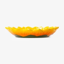 Plate with embossed sunflowers - 20 cm