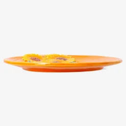 Plate with embossed sunflowers - 20 cm