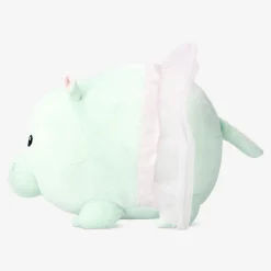 Plush hippo with a skirt