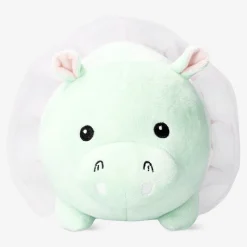 Plush hippo with a skirt